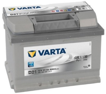 Battery varta silver 12v 61ah 600a d21_, фото