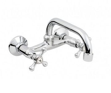 Battery retro washbasin wall-mounted disconnection. 180mm- 651, фото