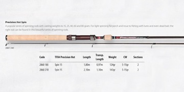 Spro light 143g precision coal 2, 10m 5-15g!, фото