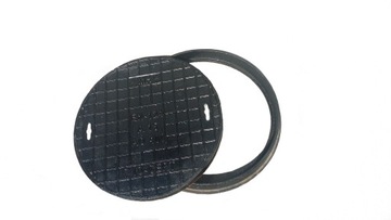 Hatch cast iron, channel, well ao400, round, фото