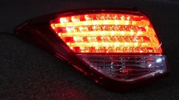 Hyundai elantra led подсветка фонарь левый задний зад, фото