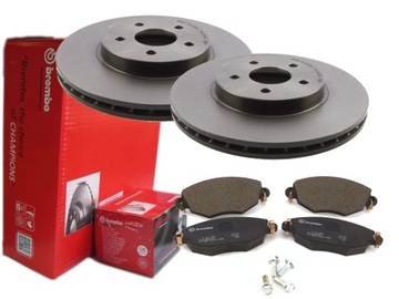 Disks+ pads brembo front ford mondeo mk3 3, фото