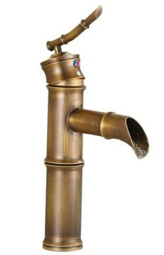 Washbasin faucet retro high gold royal, фото