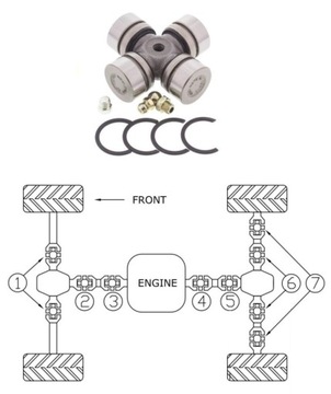 Prox у-joint комплект kvf750 '05-15, prox, 26.591004., фото