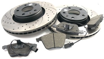 Disks 1 pads audi a6 c6 a8 321mm sport gt front, фото