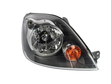 Headlight ford fiesta mk5 05 - 08 right black, фото