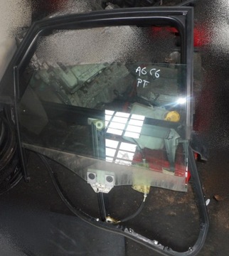 Audi a6 c6 06 window lift right rear sedan glass, фото