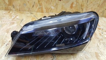Фара левая передний левый skoda superb 3 xenon led подсветка, фото