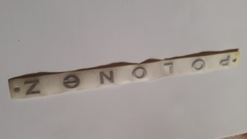 Inscription polonez to caro 1 atu plusa letters emblem back 1s/ 35zl607399342, фото