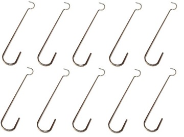Hook hooks for smoking fish screwing gr. 2, 4mm 10 pcs zut that, фото
