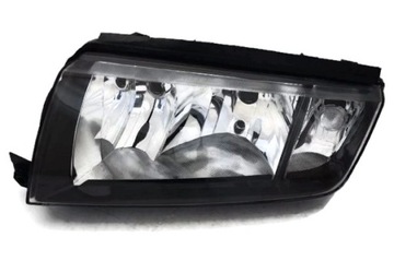 Skoda fabia 99 - 07 left headlight new depo black^, фото