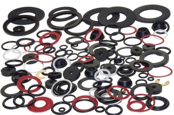 Gaskets sealing rings gaskets to crane valves 125szt., фото