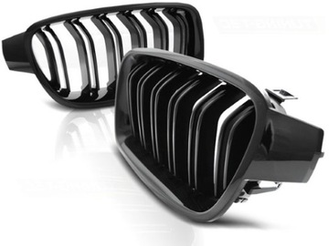 Решетка ноздри bmw f30 f31 m3 m paket black черный глянец, фото