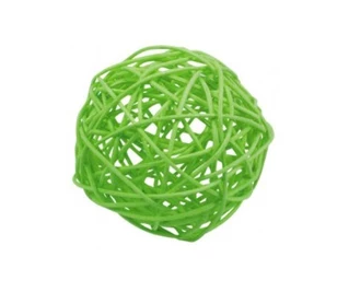 Ball rattan vivid green 4 centimeters balls з rattan, фото