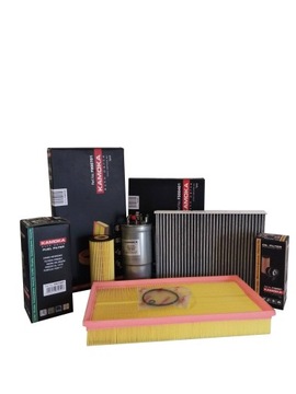 Vw new betlle bora 1, 9 tdi filter set kamoka, фото