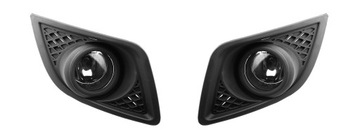 Ford fiesta mk5 05-08 fog lights grilles left+ right complete, фото