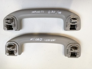 Handle fasteners ceiling cladding front left/ right infiniti q70 m, фото