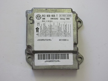 Skoda vw golf 5 control unit airbag 1k0909605t, фото