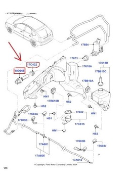 Датчик уровня жидкости ford focus mk2 c - max 03 - 2008 год., фото