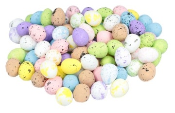 Eggs polystyrene 1, 5x1, 8cm spotted 100 pcs, фото