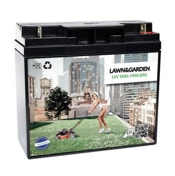 Battery gel 12v to lawn mowers 18ah, фото