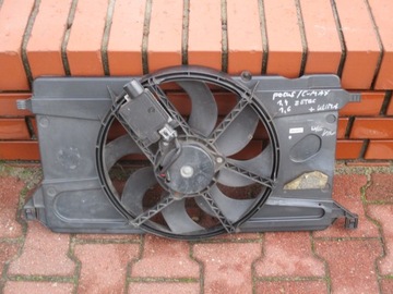 Ford focus c-max 1.4 1.6 16v radiator fan, фото