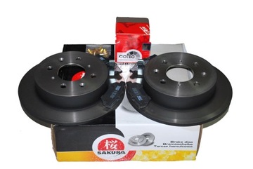 Disks brake+ pads ass honda jazz 2 complete, фото