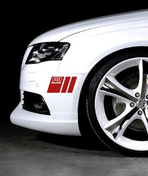 Audi sport s line наклейка бампер sport красная 8 лет, фото
