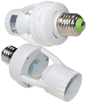 Light bulb socket maclean mce24 з sensor movements, фото