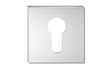 Nameplate lower socket total cube q premium on insertion chrome brushed matte, фото
