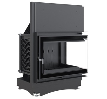 Liner angular fireplace zuzia deco 12 eco right bs, фото
