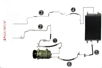 Wire air conditioner vw sharan 01-08 tube air conditioner vw sharan mk2, фото