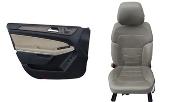 Mercedes w166 gl class сиденье внутренная часть кожа краник, фото