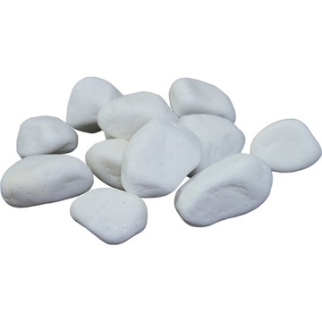 Pebbles to biofireplaces 1kg deco/ pebbles white, фото