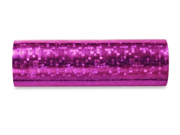 Серпантин голографическая розовый стримеры 18x4m, фото