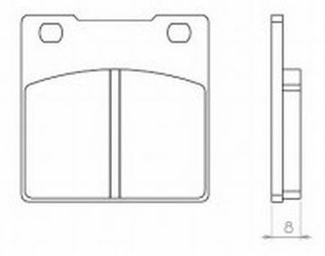 Brake pads ass brenta kawasaki zx - 2012 ninja 00 - 06, фото