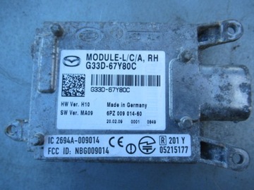 Mazda 3 2010 год блок компьютер подсветок g33d-67y80c, фото