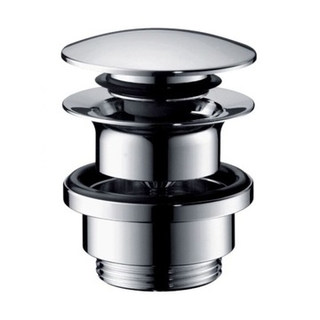 Cork overflow button - klak round hansgrohe silvery, фото