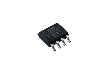 25C080 SOIC8 EEPROM CMOS серийный SPI 8K (1Kx8)