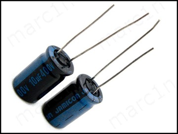 Конденсатори 10 мкФ / 400V 10x13 LONG LIFE 105 * 5PCS