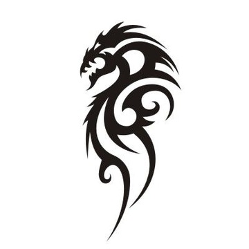 Наклейка на стіну Dragon tribal Asia Dragon 9