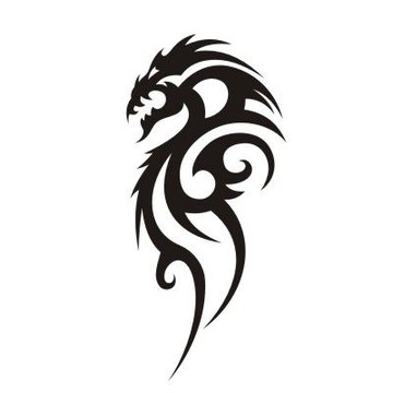 Наклейка на стену Dragon tribal Asia Dragon 9