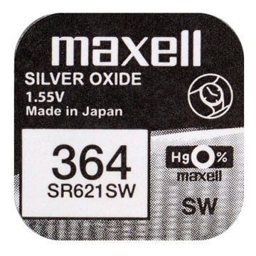 1x потужний Срібний акумулятор для годинника MAXELL SR621SW SR 621 364 363