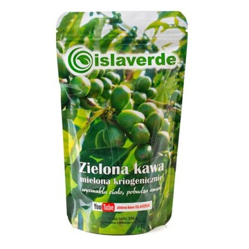 Зеленый кофе Islaverde молотый криогенно 200г