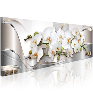 Картина гостиная 120X40CM орхидея цветы b-A-0086-b-b