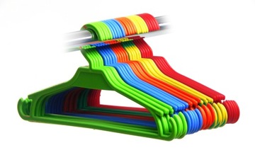 Детские вешалки для одежды маленькие цветные 25 шт
