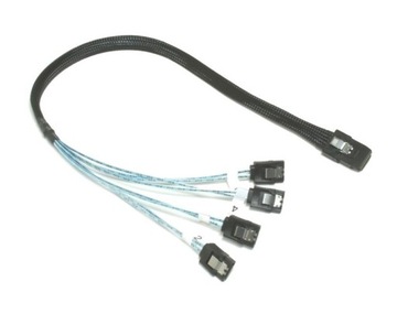 Кабель Mini SAS SFF-8087 - 4X SATA 0,5 м