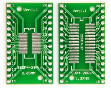 Adapter06 переходник SOP28 SSOP28 к DIP28 4шт.