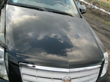 Cadillac sts капот комплектный черная хорошее состояние, фото