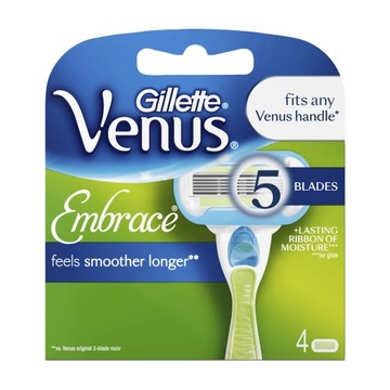 Gillette Venus Стержни для бритв Gillette, 4 шт. EXTRA SMOOTH ORIGINAL